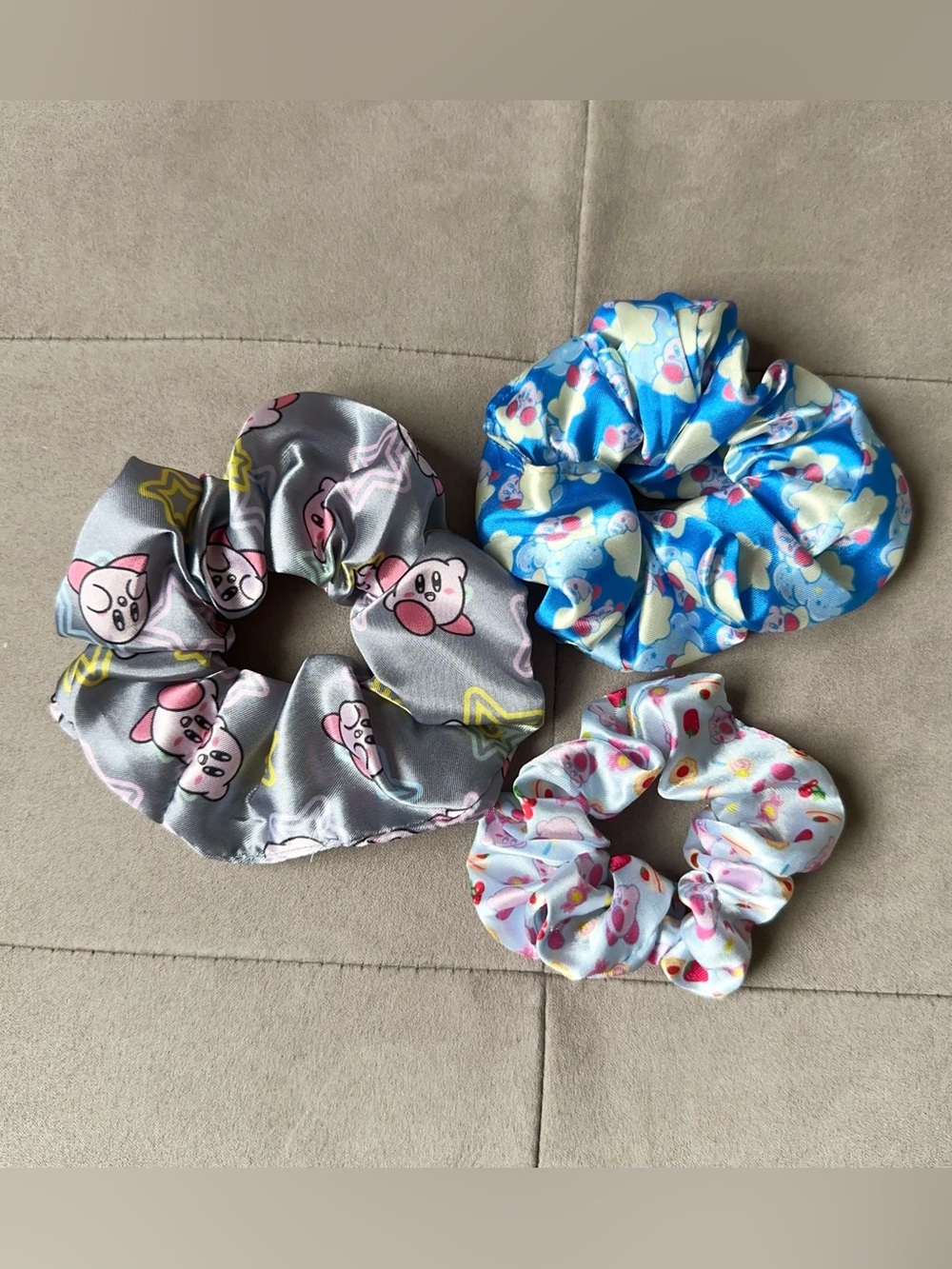 Brand New Kirby Scrunchies 3 Pack